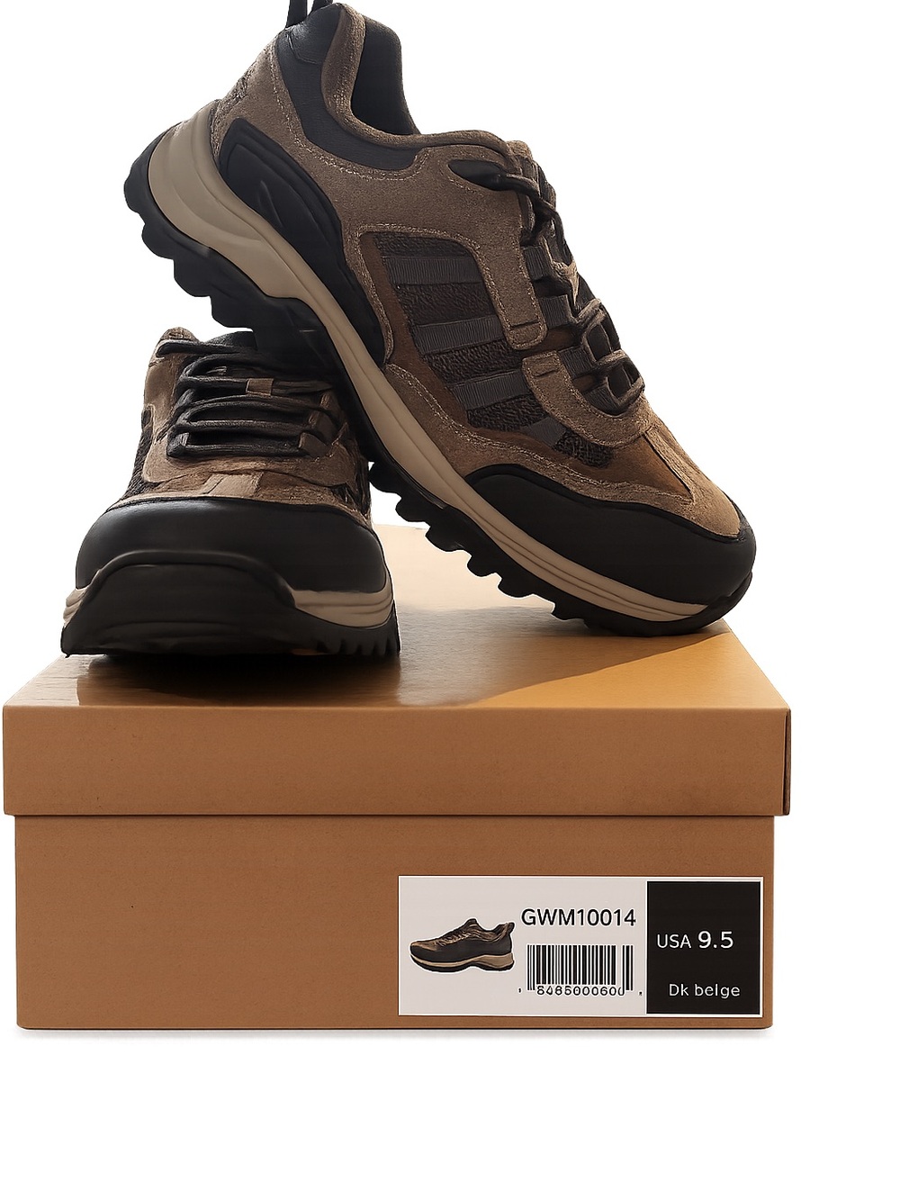 GW Men's Dark Beige Trail Runner Sneakers